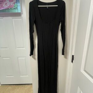 SKIMS Black Long Sleeve Dress - Excellent Condition